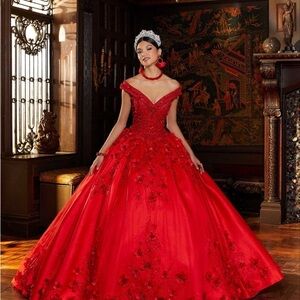 Elegant Red Ball Gown